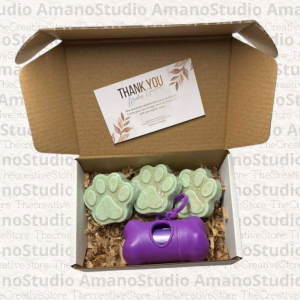 Handmade Dog Soap & Trash Bag Dispenser & Bags Kit Dog lover